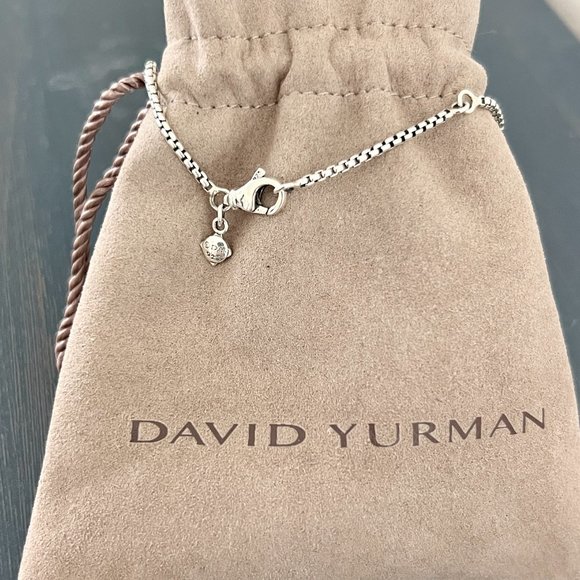 David Yurman Anchor Men’s Pendant Charm Chain Necklace Amulet Sterling Silver - Picture 4 of 5